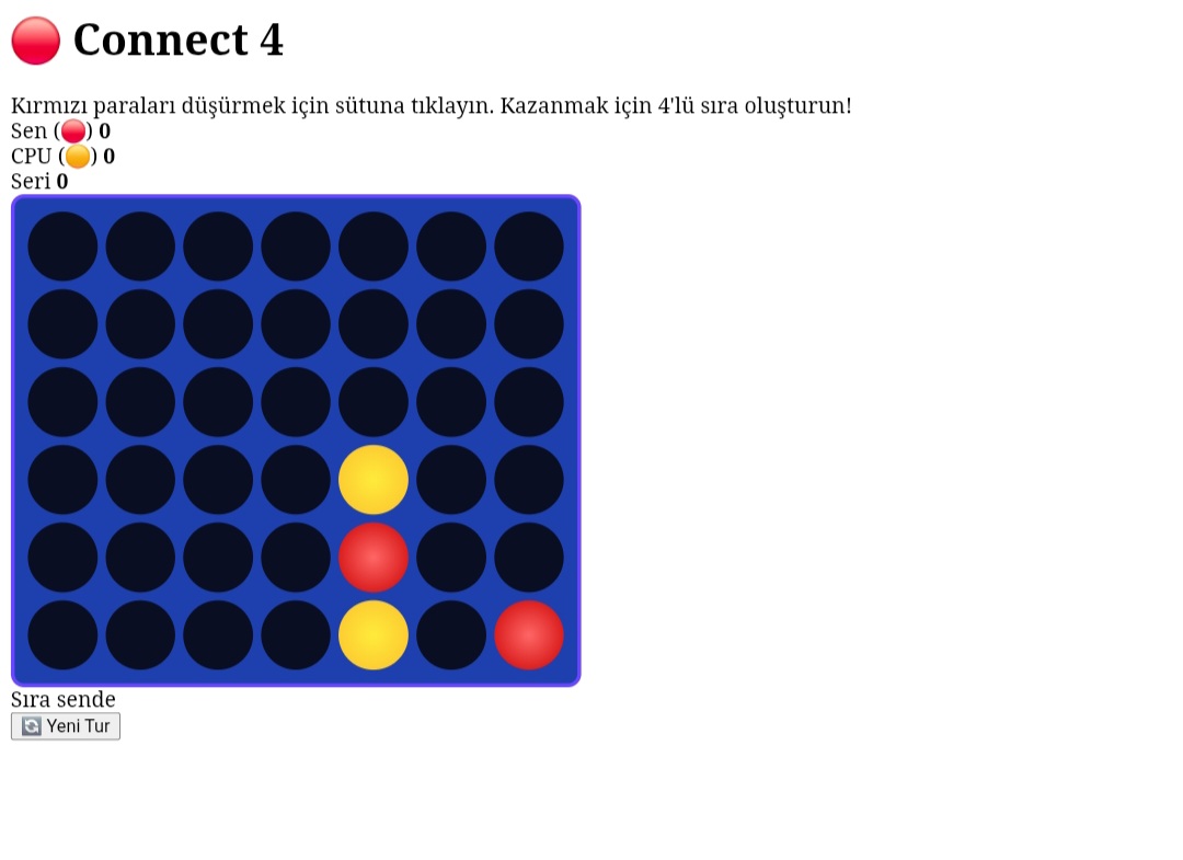 Connect 4 Oyun Oyna